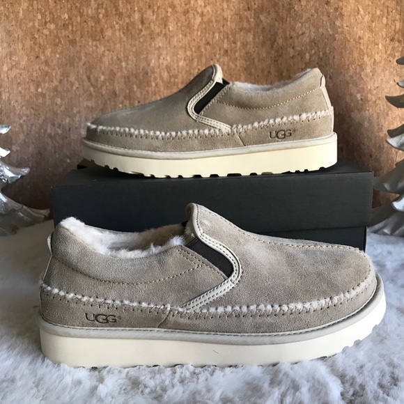 Ugg Neumel Shoes Men’s 8 Suede Slip On Shearling - Picture 4 of 4